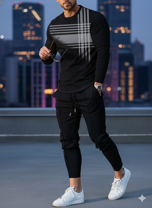 Full Sleeve Tshirt and Trouser Set