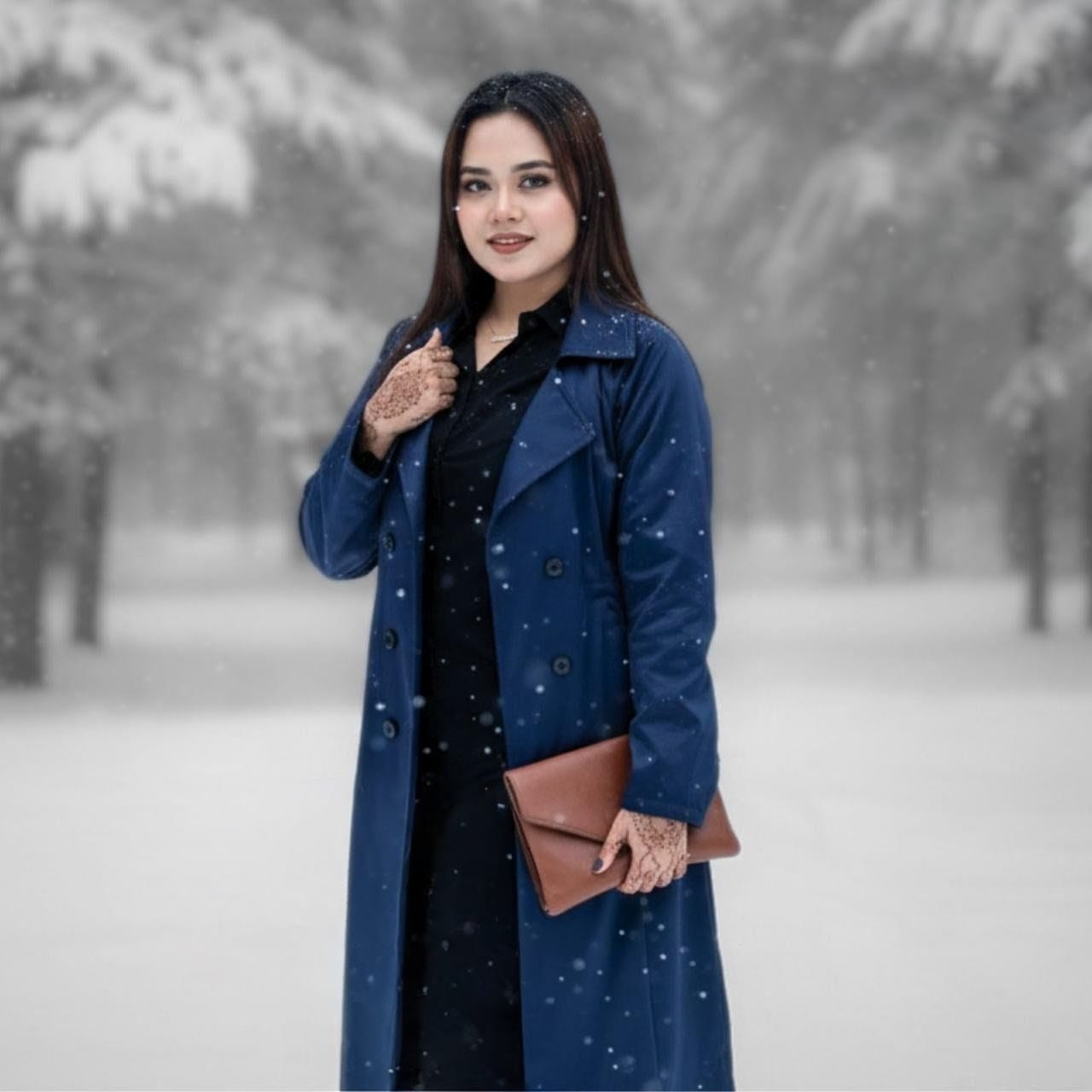 Stylish Ladies Overcoat ( Button System)