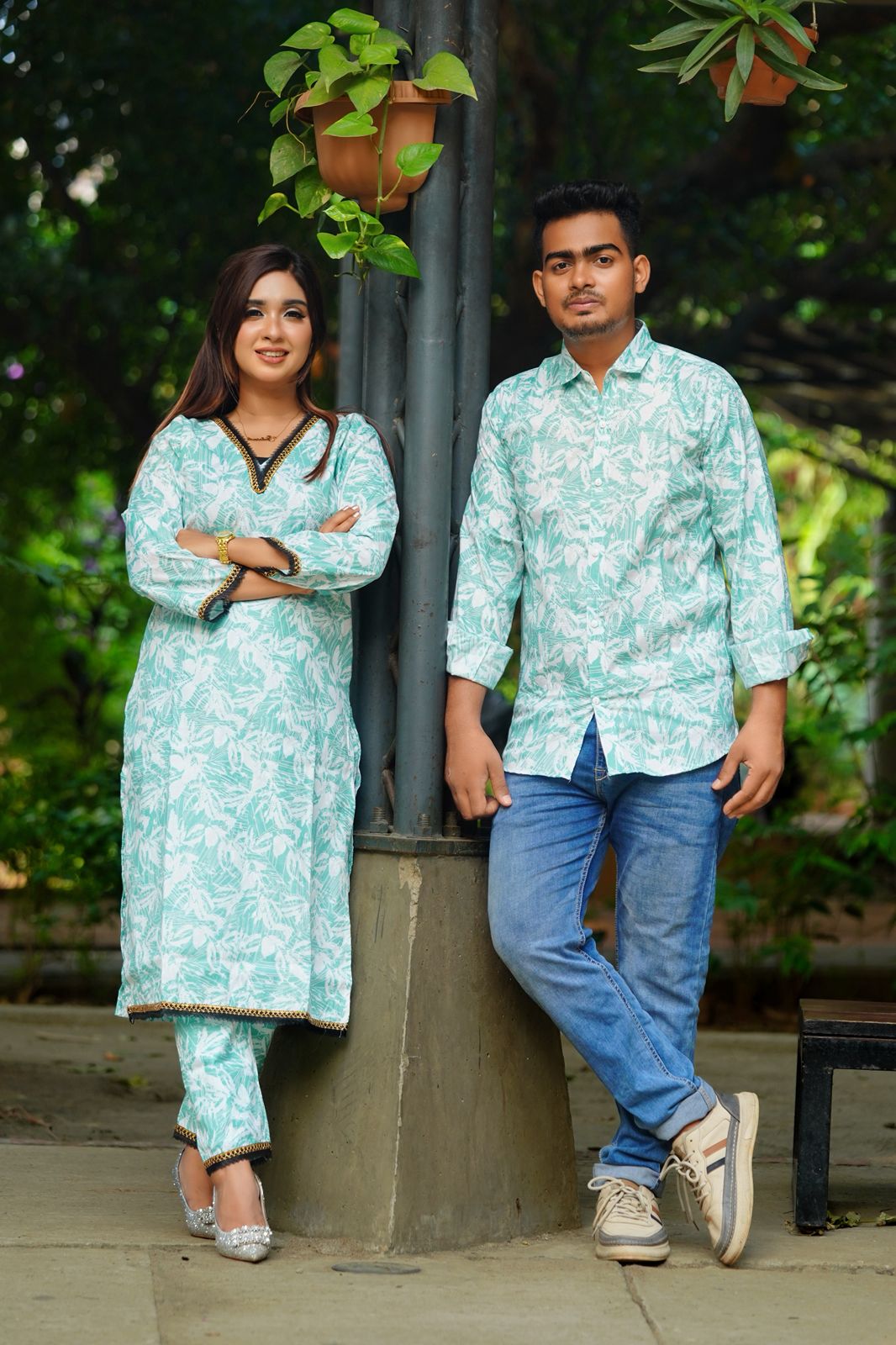 Shirt Three Piece Couple Set